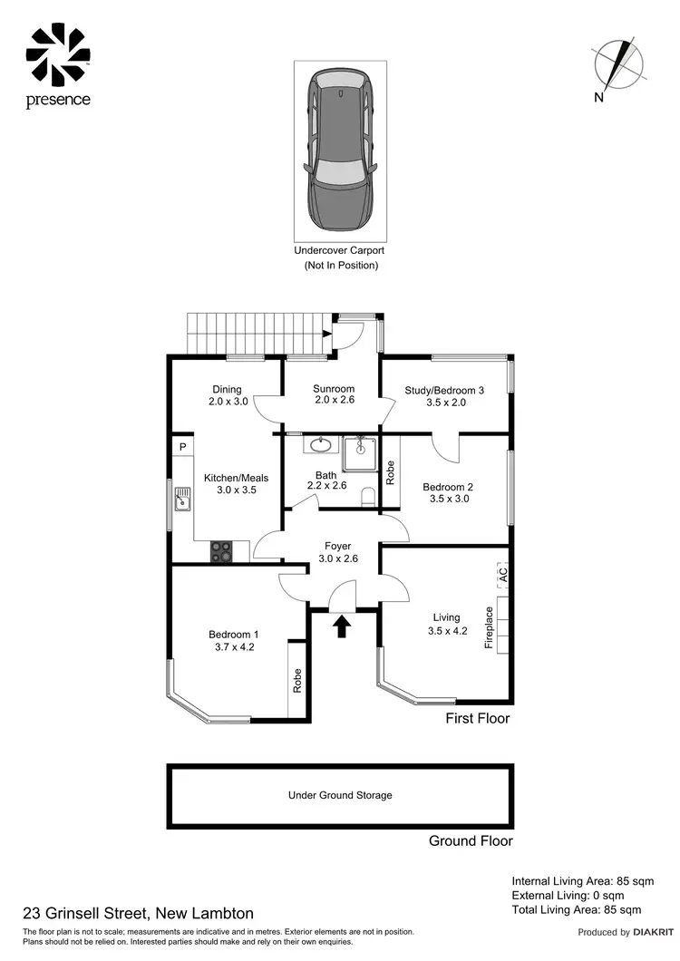 Floorplan of Homely house listing, 23 Grinsell Street, New Lambton NSW 2305