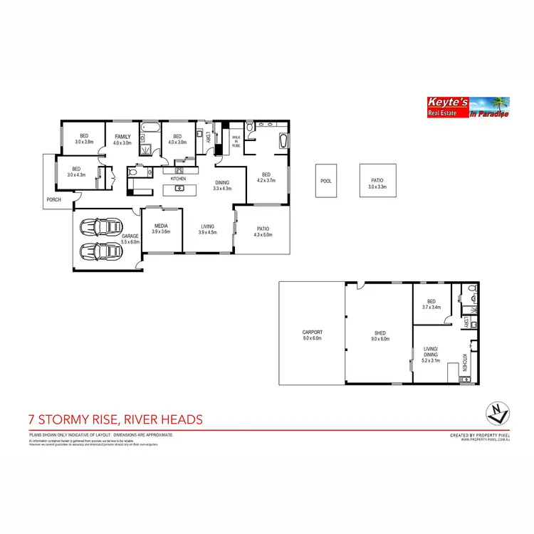 Floorplan of Homely rural property listing, 7 Stormy Rise, River Heads QLD 4655