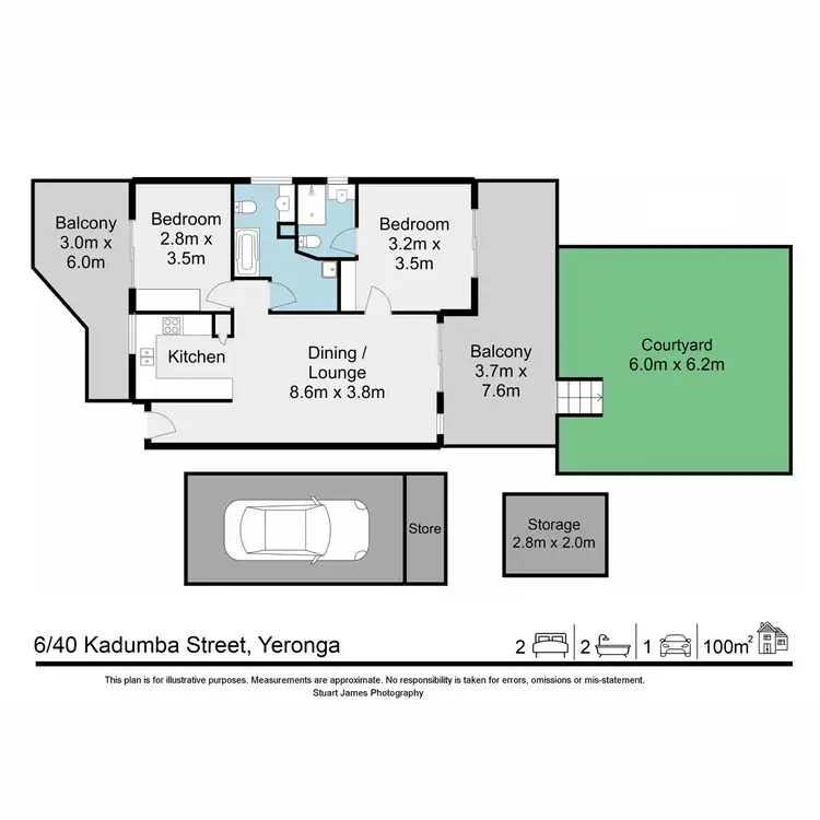 Floorplan of Homely unit listing, 6/40 Kadumba Street, Yeronga QLD 4104
