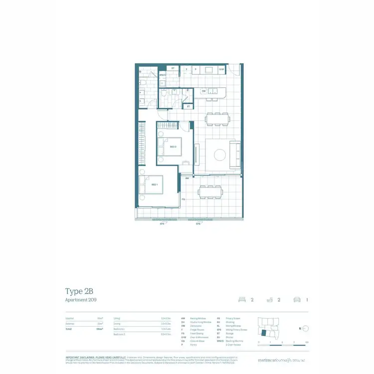 Floorplan of Homely apartment listing, 209/85 Landsborough Avenue, Scarborough QLD 4020