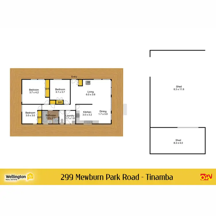 Floorplan of Homely rural property listing, 299 Mewburn Park Road, Tinamba VIC 3859