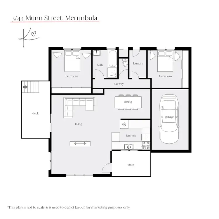Floorplan of Homely unit listing, 3/44 Munn Street, Merimbula NSW 2548
