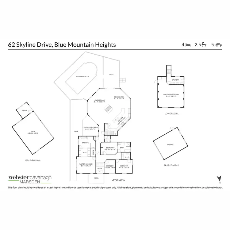 Floorplan of Homely house listing, 62 Skyline Drive, Blue Mountain Heights QLD 4350