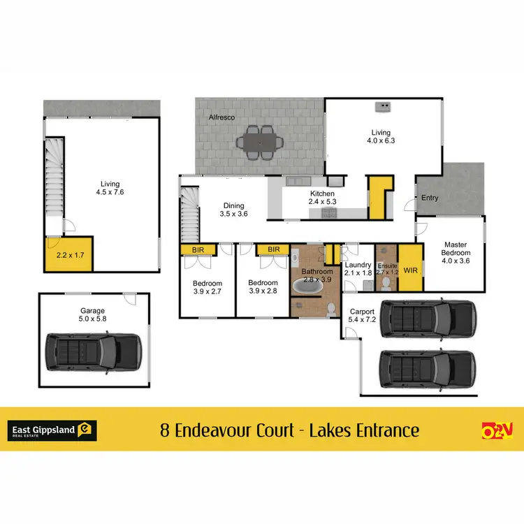 Floorplan of Homely house listing, 8 Endeavour Court, Lakes Entrance VIC 3909