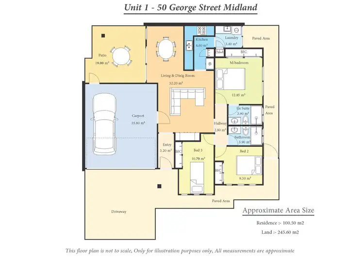 Floorplan of Homely house listing, 1/50 George Street, Midland WA 6056