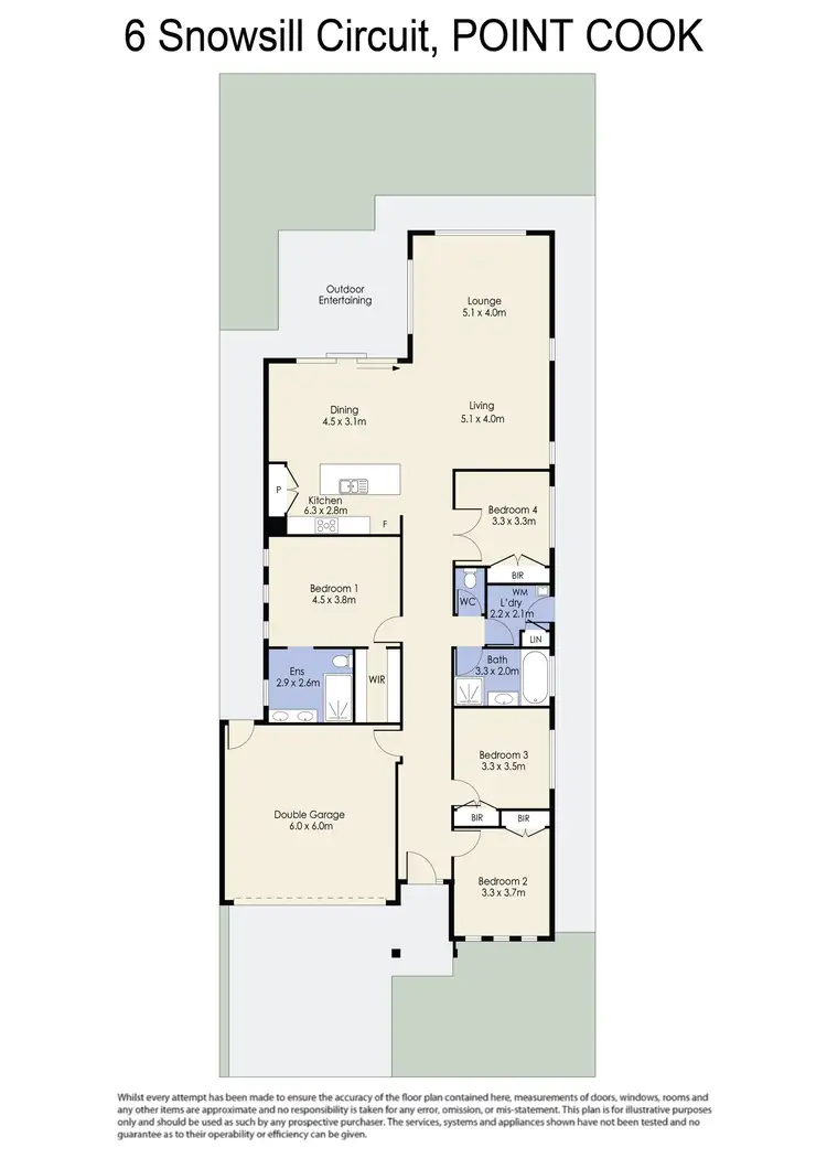 Floorplan of Homely house listing, 6 Snowsill Circuit, Point Cook VIC 3030