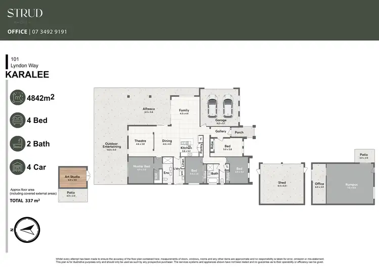 Floorplan of Homely house listing, 101 Lyndon Way, Karalee QLD 4306