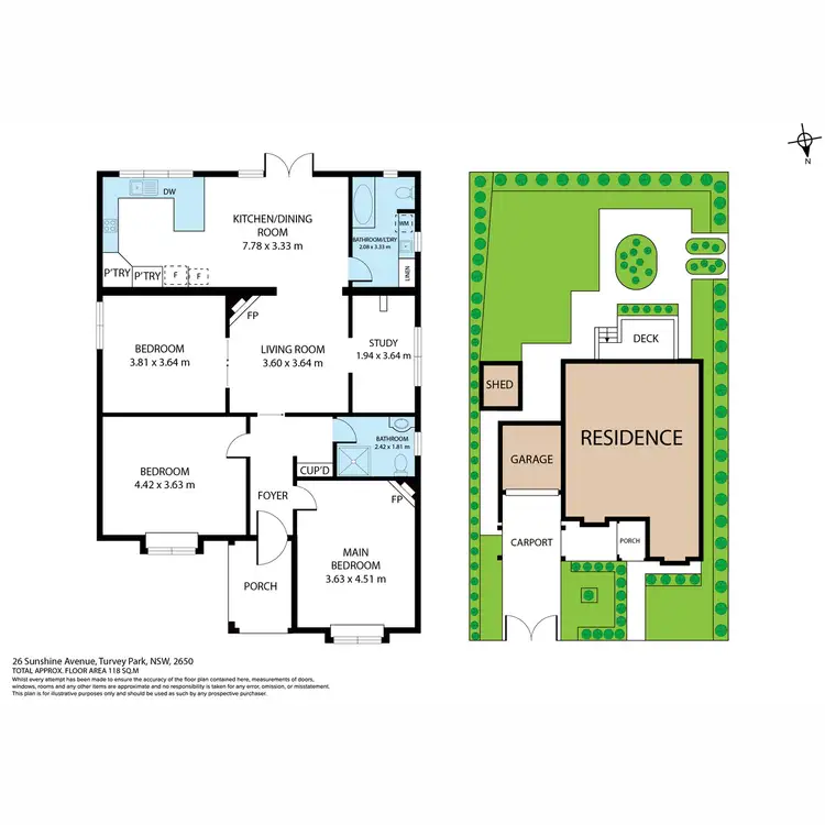 Floorplan of Homely house listing, 26 Sunshine Avenue, Turvey Park NSW 2650