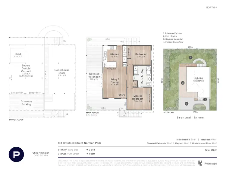 Floorplan of Homely house listing, 104 Brentnall Street, Norman Park QLD 4170