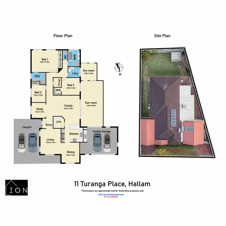 Floorplan of Homely house listing, 11 Turanga Place, Hallam VIC 3803