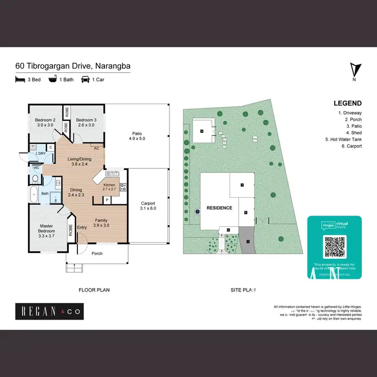 Floorplan of Homely house listing, 60 Tibrogargan Drive, Narangba QLD 4504