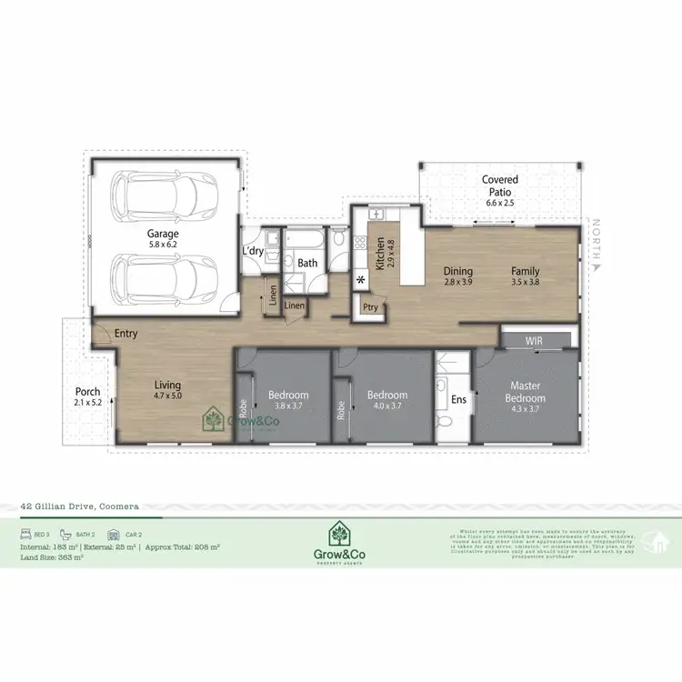 Floorplan of Homely house listing, 42 Gillian Drive, Coomera QLD 4209