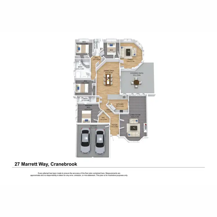 Floorplan of Homely house listing, 27 Marrett Way, Cranebrook NSW 2749