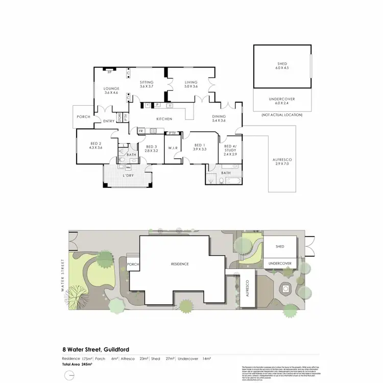 Floorplan of Homely house listing, 8 Water Street, Guildford WA 6055