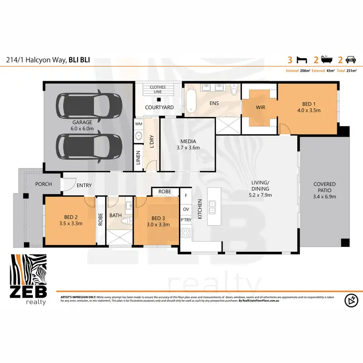 Floorplan of Homely house listing, 214/1 Halcyon Way, Bli Bli QLD 4560