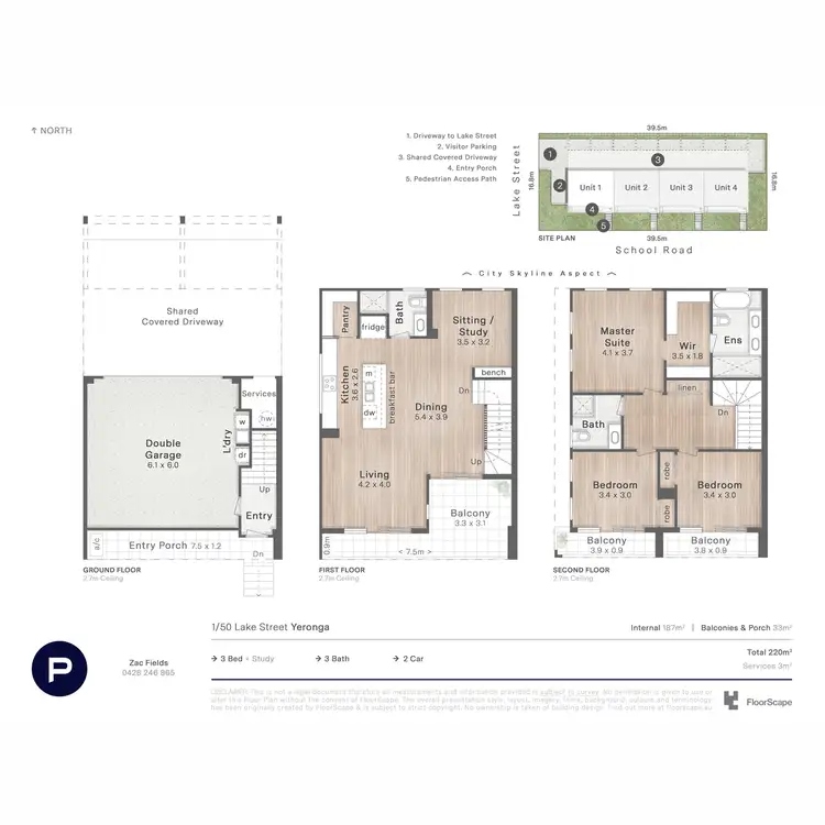 Floorplan of Homely townhouse listing, 1/50 Lake Street, Yeronga QLD 4104