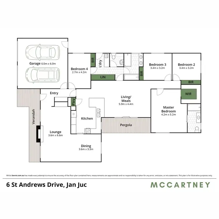 Floorplan of Homely house listing, 6 St Andrews Drive, Jan Juc VIC 3228