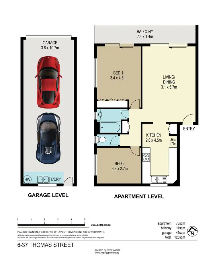 Floorplan of Homely unit listing, 6/37 Thomas Street, Greenslopes QLD 4120