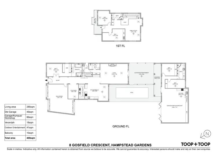 Floorplan of Homely house listing, 8 Gosfield Crescent, Hampstead Gardens SA 5086