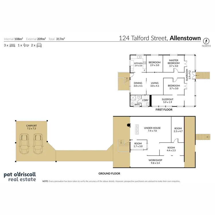 Floorplan of Homely house listing, 124 Talford Street, Allenstown QLD 4700
