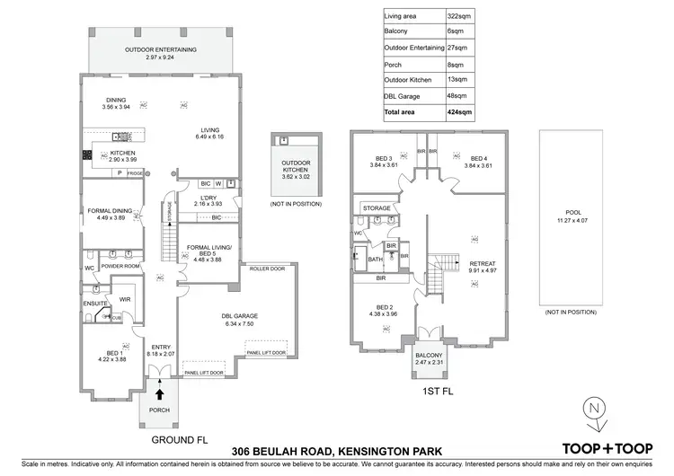 Floorplan of Homely house listing, 306 Beulah Road, Kensington Park SA 5068
