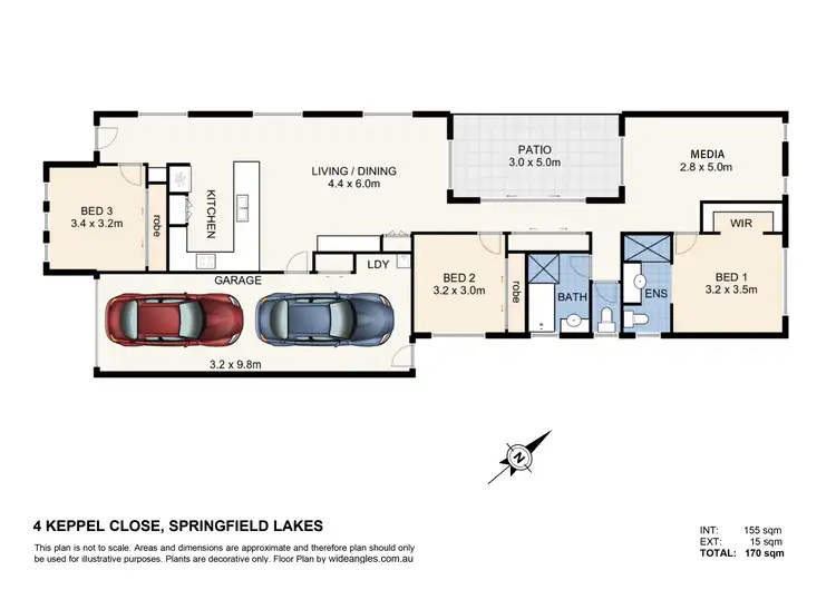 Floorplan of Homely house listing, 4 Keppel Close, Springfield Lakes QLD 4300