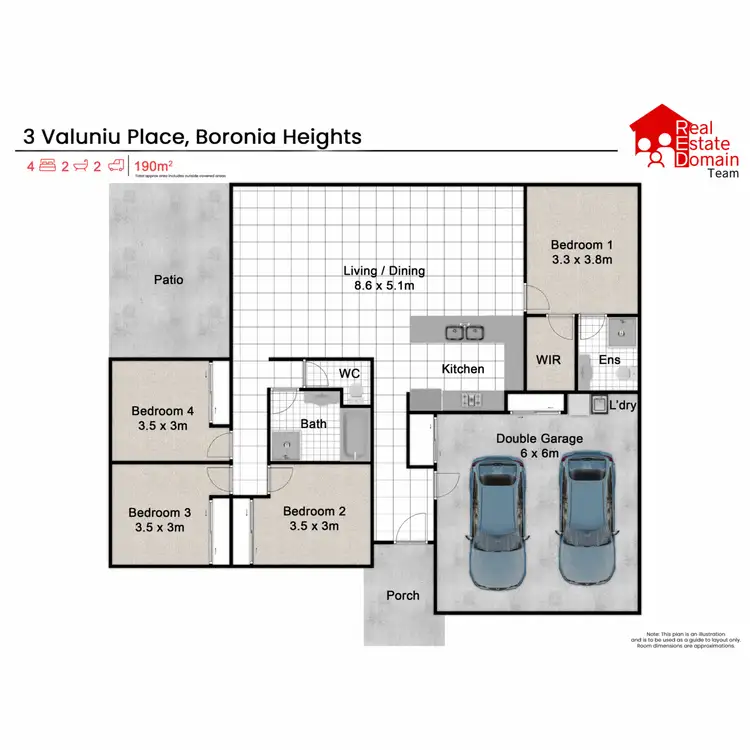 Floorplan of Homely house listing, 3 Valuniu Place, Boronia Heights QLD 4124