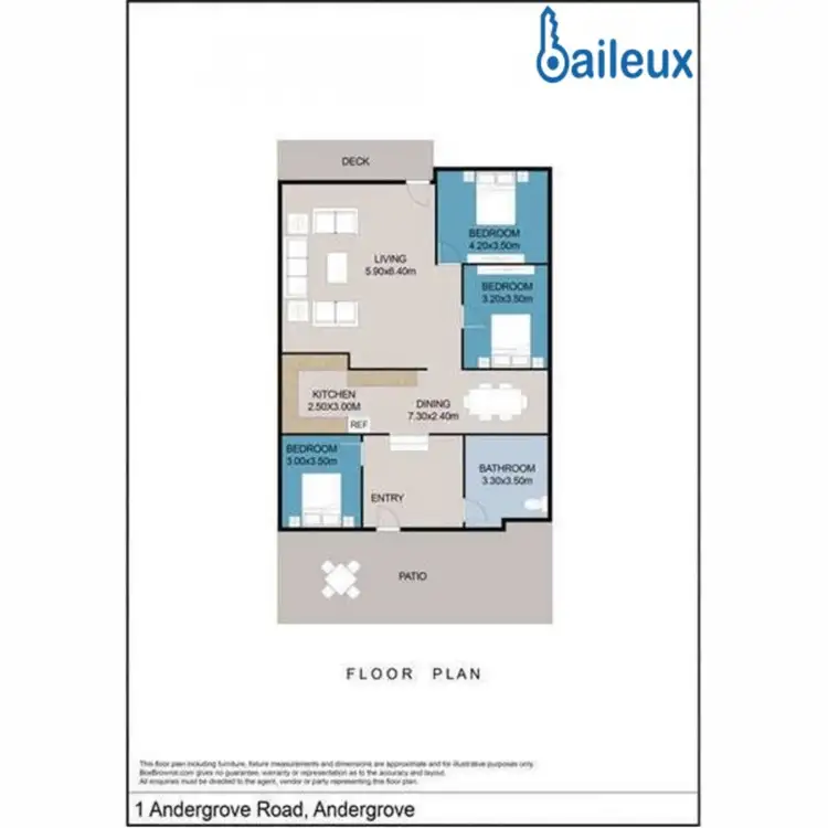 Floorplan of Homely house listing, 1 Andergrove Road, Andergrove QLD 4740