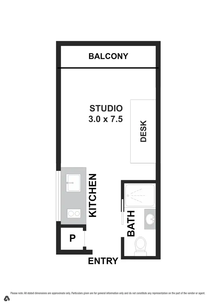 Floorplan of Homely apartment listing, 607/51 Gordon Street, Footscray VIC 3011