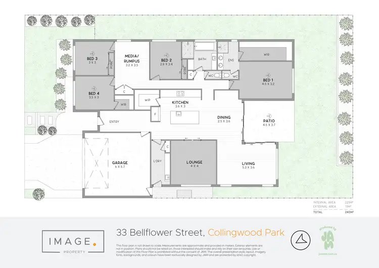 Floorplan of Homely house listing, 33 Bellflower Street, Collingwood Park QLD 4301