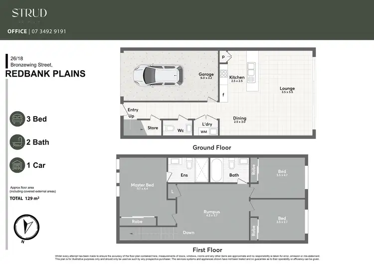 Floorplan of Homely unit listing, 26/18 Bronzewing Street, Redbank Plains QLD 4301