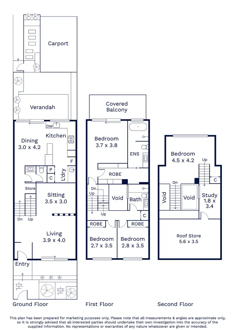 Floorplan of Homely townhouse listing, 19 Drury Street, Kensington VIC 3031