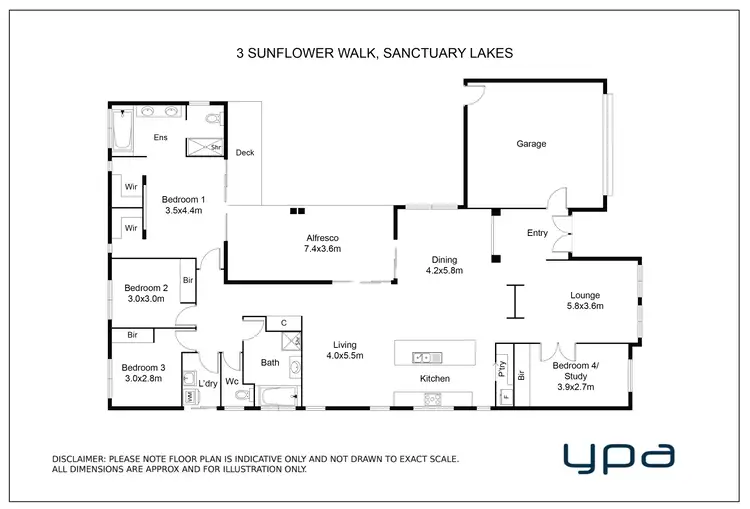 Floorplan of Homely house listing, 3 Sunflower Walk, Sanctuary Lakes VIC 3030
