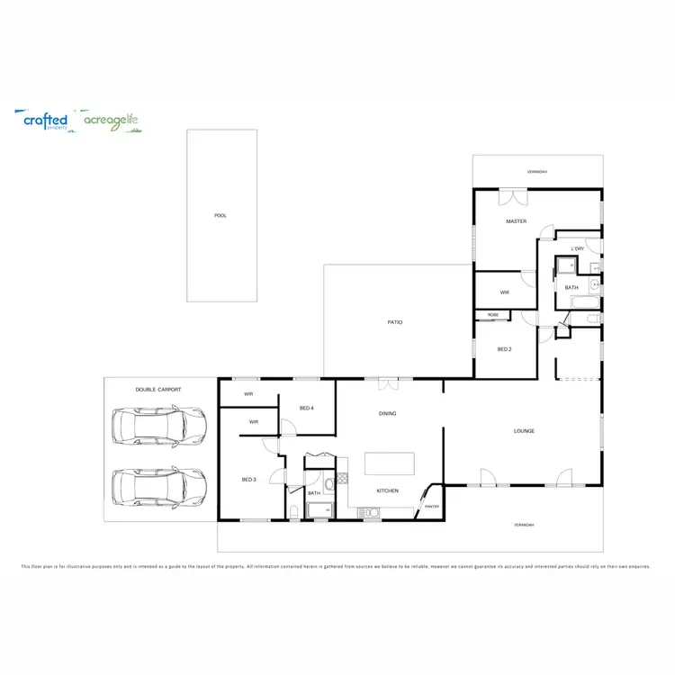 Floorplan of Homely rural property listing, 77 Dundee Road, North Maclean QLD 4280