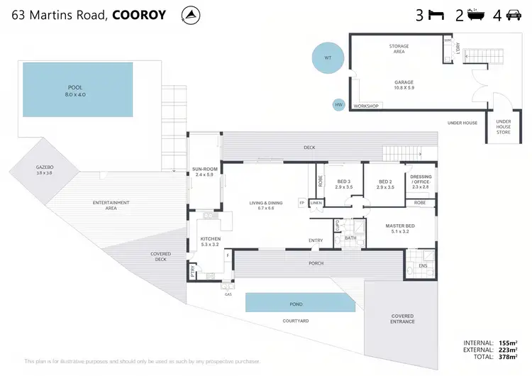 Floorplan of Homely house listing, 63 Martins Road, Cooroy QLD 4563