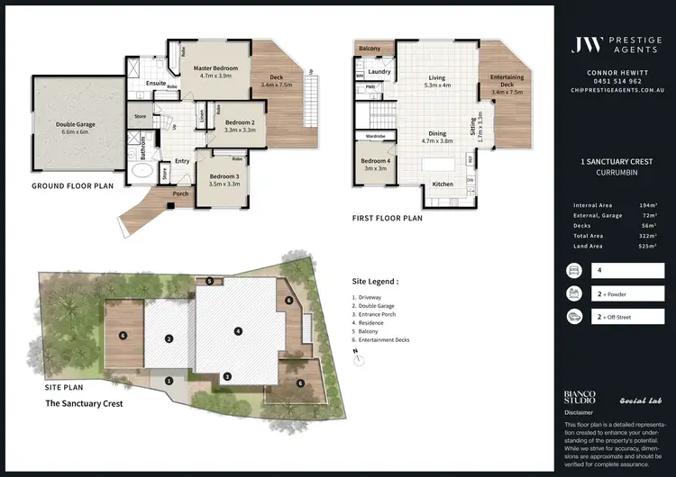 Floorplan of Homely house listing, 1 Sanctuary Crest Drive, Currumbin QLD 4223