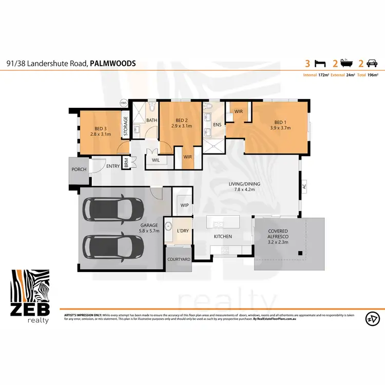 Floorplan of Homely house listing, 91/38 Landershute Road, Palmwoods QLD 4555