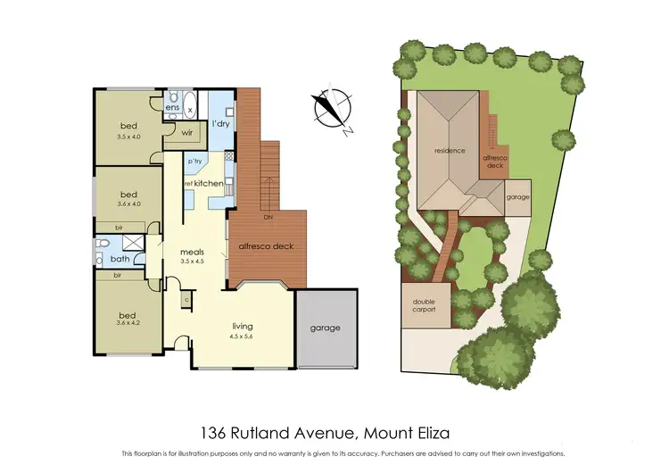 Floorplan of Homely house listing, 136 Rutland Avenue, Mount Eliza VIC 3930