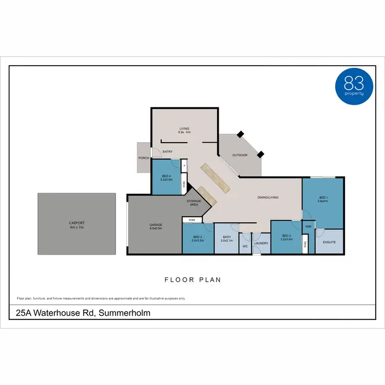 Floorplan of Homely house listing, 25A Waterhouse Road, Summerholm QLD 4341