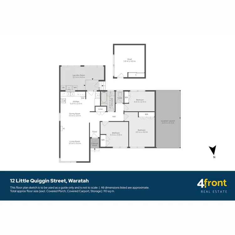 Floorplan of Homely house listing, 12 Little Quiggin Street, Waratah TAS 7321