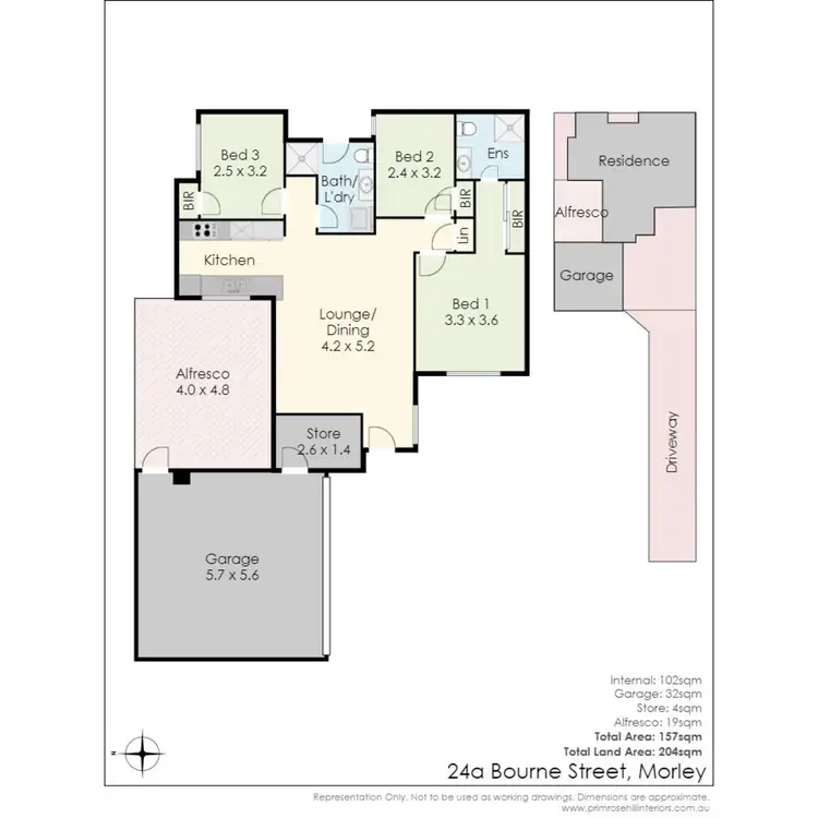 Floorplan of Homely house listing, 24A Bourne Street, Morley WA 6062
