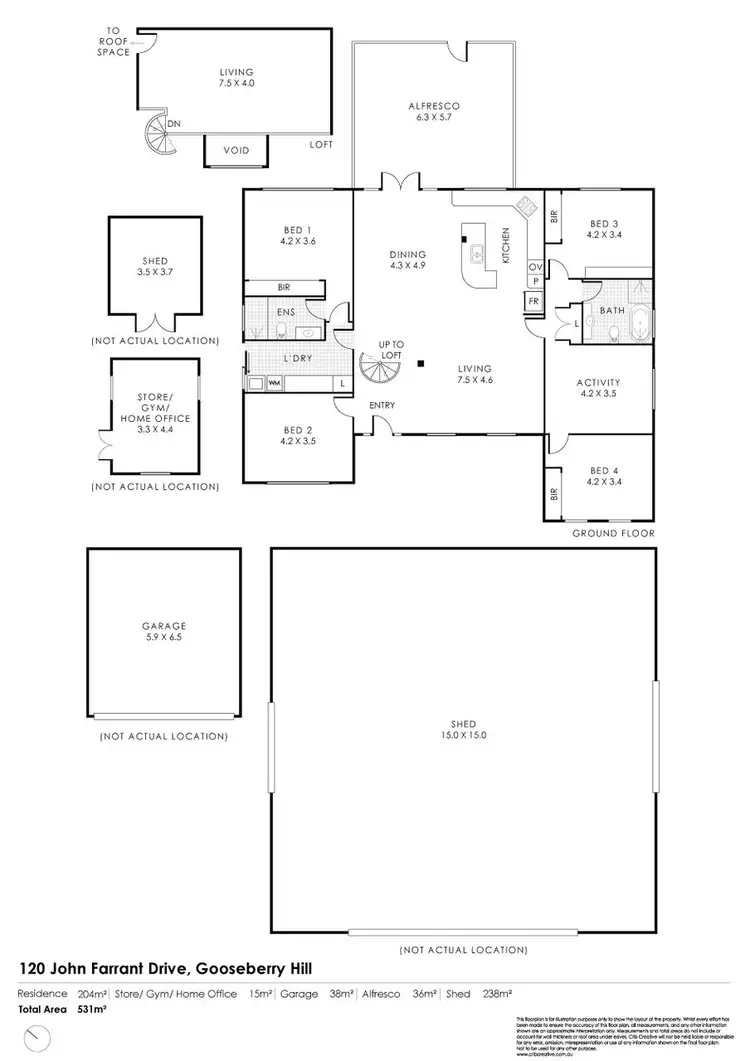 Floorplan of Homely house listing, 120 John Farrant Drive, Gooseberry Hill WA 6076