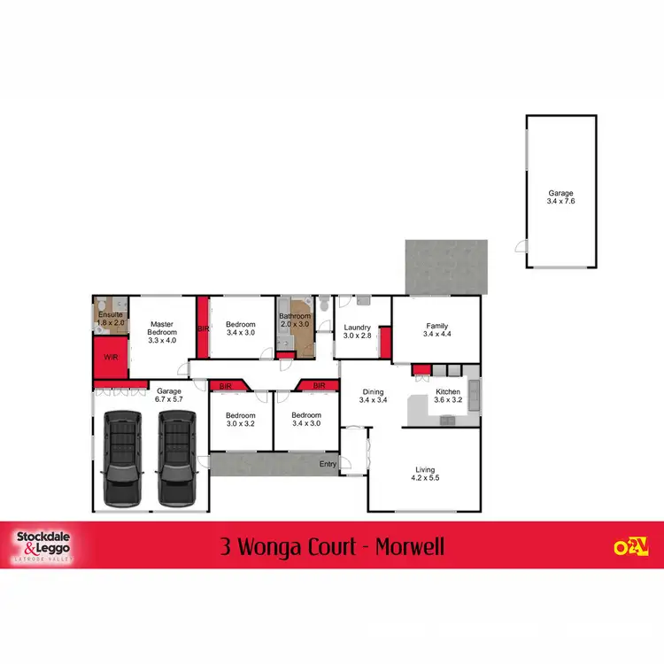 Floorplan of Homely house listing, 3 Wonga Court, Morwell VIC 3840