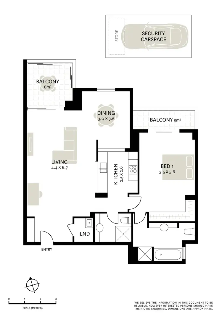 Floorplan of Homely apartment listing, 313/1A Tusculum Street, Potts Point NSW 2011