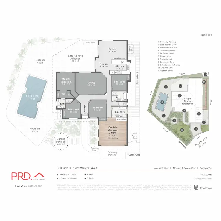 Floorplan of Homely house listing, 12 Bushlark Street, Varsity Lakes QLD 4227