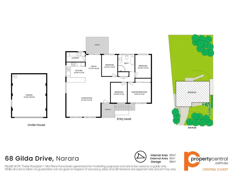 Floorplan of Homely house listing, 68 Gilda Drive, Narara NSW 2250