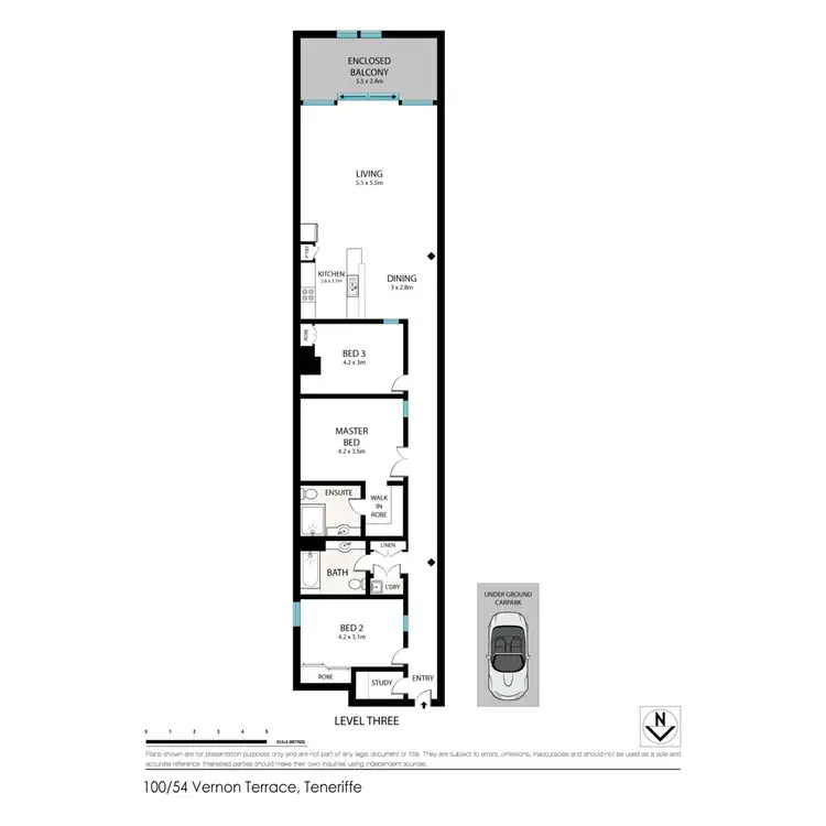 Floorplan of Homely apartment listing, 54 Vernon Terrace, Teneriffe QLD 4005