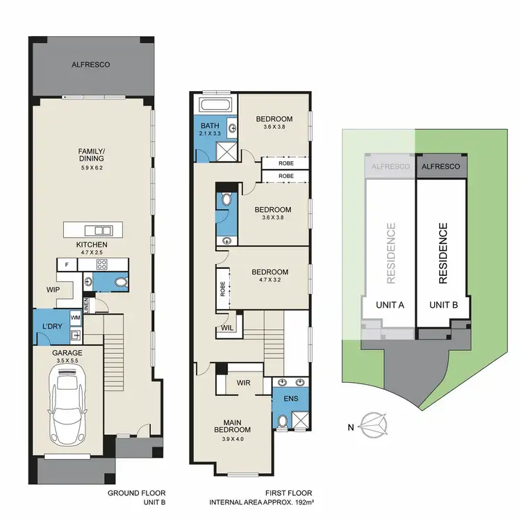 Floorplan of Homely unit listing, 23B Gallant Place, Lochinvar NSW 2321