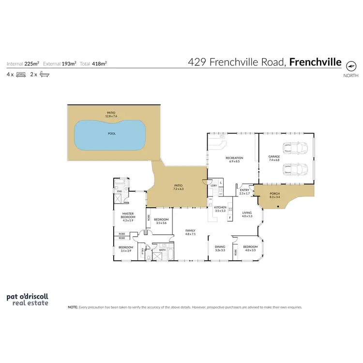 Floorplan of Homely house listing, 429 Frenchville Road, Frenchville QLD 4701