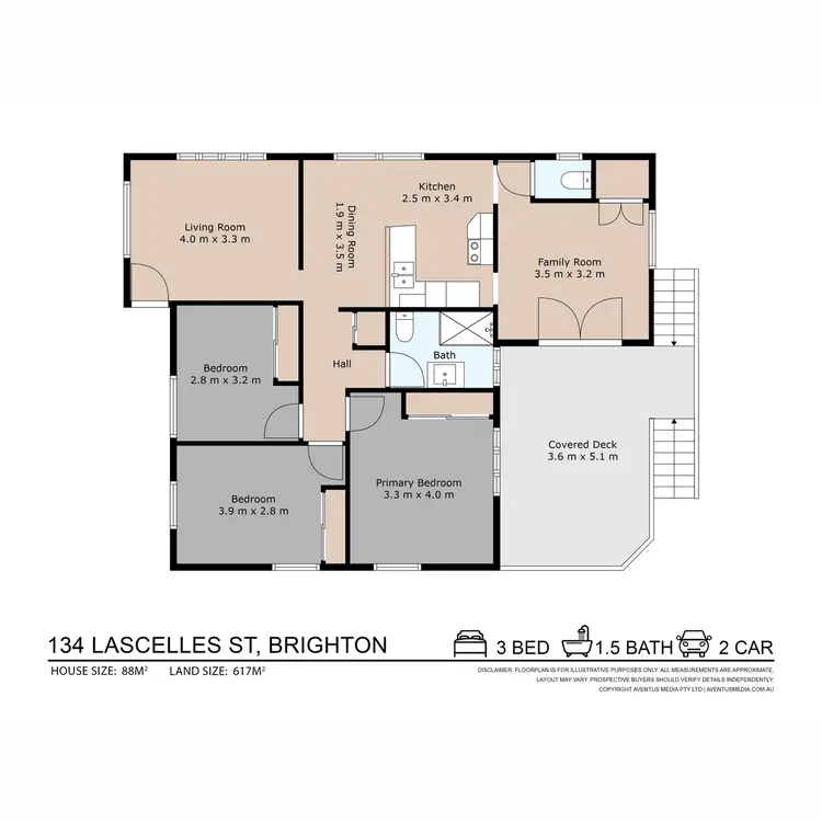 Floorplan of Homely house listing, 134 Lascelles Street, Brighton QLD 4017
